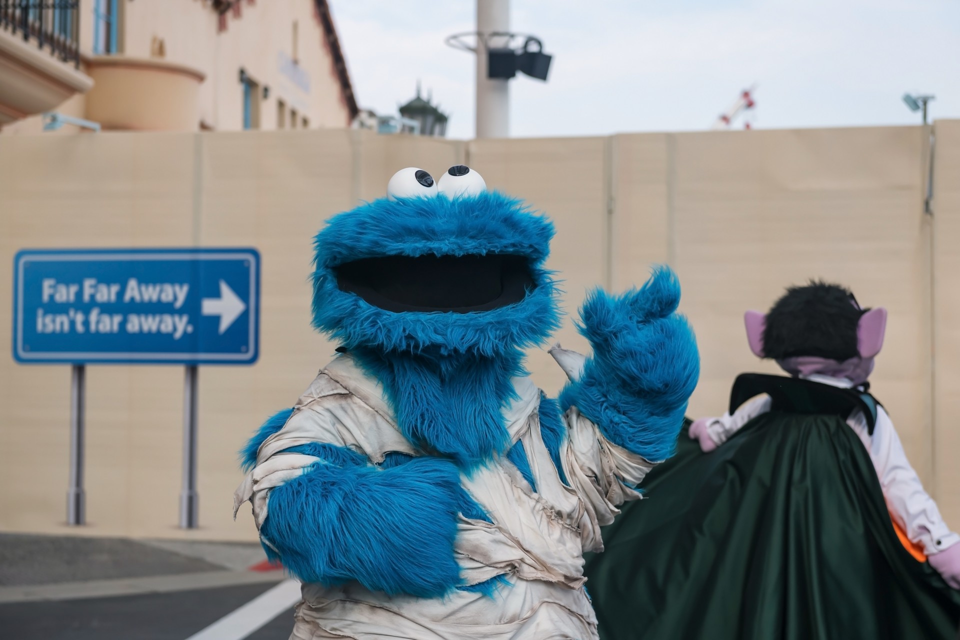 Cookie Monster parade at Sesame Street in Universal studios, Singapore