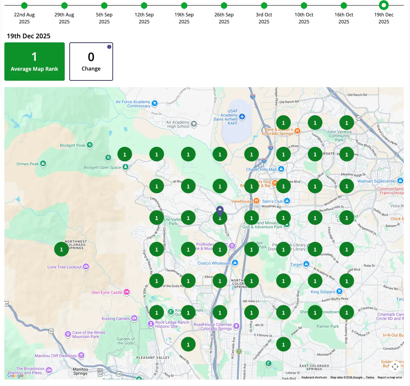 Map Pack local grid coverage example